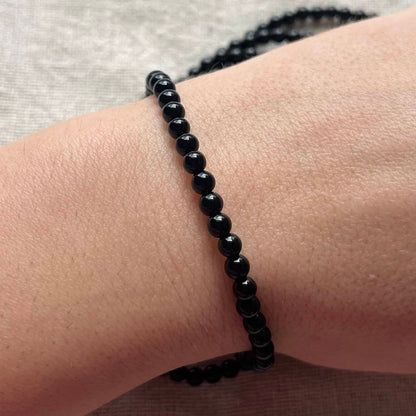 Onyx 4mm Beaded Bracelet - Confidence