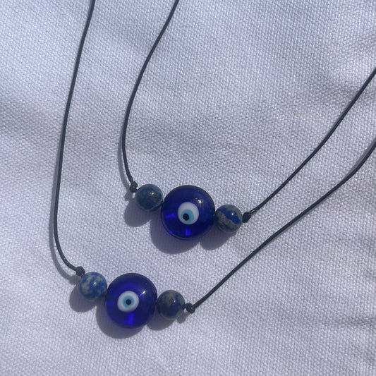 Miracle Evil Eye Necklace - Lapis Lazuli