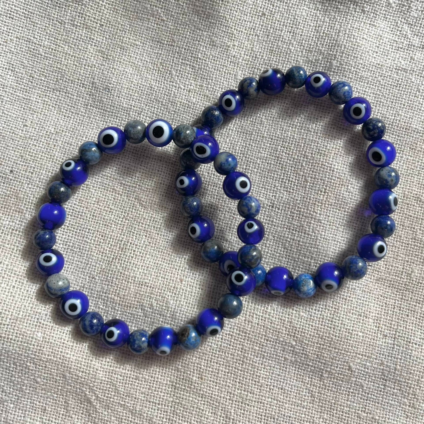 Good Luck Evil Eye Bracelet - Lapis Lazuli