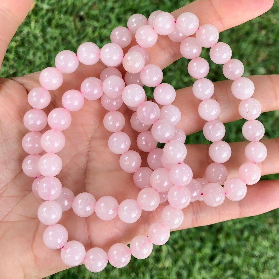 Rose quartz store bangle